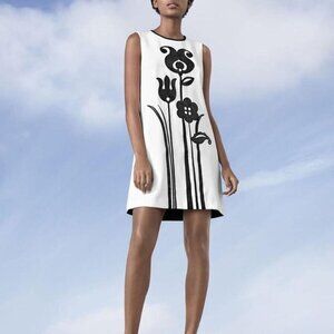 Victoria Beckham For Target NWT Black White Tulip Shift Dress Size 2X
